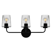  Kline 3 Bulb Bathroom Lighting - Black