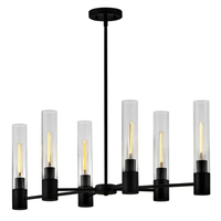  Shea Mid Sized Chandelier Chandelier - Black