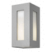 Hinkley H2190TTLED Titanium Outdoor Entrance Wall Light