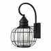 Hinkley H2255BK Black Outdoor Entrance Wall Light