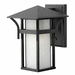 Hinkley H2570SK Satin Black Outdoor Entrance Wall Light