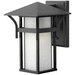 Hinkley H2570SKGU24 Satin Black Outdoor Entrance Wall Light