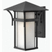 Hinkley H2574SK Satin Black Outdoor Entrance Wall Light