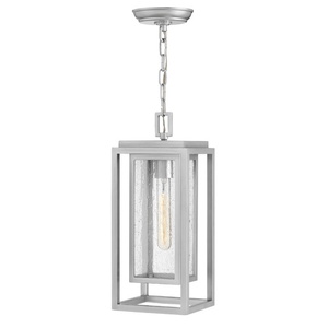 H1002SILV Republic Hanging Hanging Lantern - Satin Nickel