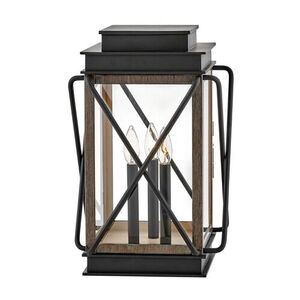 H11197BK Montecito Pier Mount Post Lights - Black