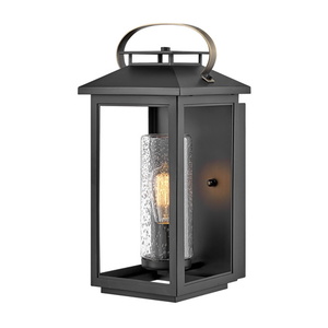 H1164BKLV Atwater Entrance Outdoor Wall Light - Black