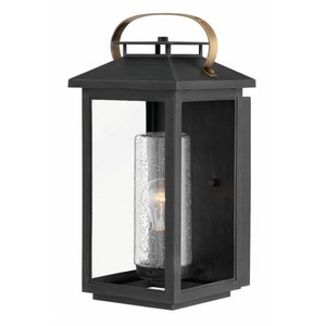 H1164BK Atwater Entrance Outdoor Wall Light - Black