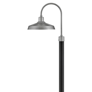 H12071AL Forge Post Light Post Lights - Antique Brushed Aluminum