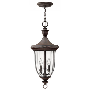 H1242MN Oxford Hanging Hanging Lantern - Midnight Bronze