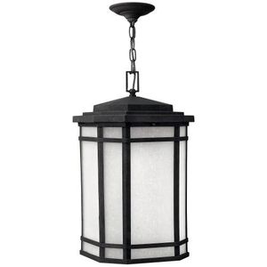 H1272VKGU24 Cherry Creek Hanging Hanging Lantern - Vintage Black