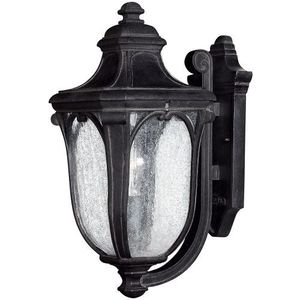 H1314MBGU24 Trafalgar Entrance Outdoor Wall Light - Museum Black