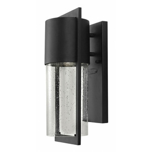 H1320BK Shelter Entrance Outdoor Wall Light - Black