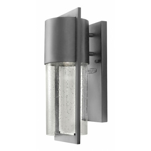 H1320HE Shelter Entrance Outdoor Wall Light - Hematite