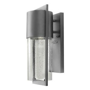 H1320HELED Shelter Entrance Outdoor Wall Light - Hematite