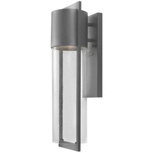 H1324HEGU24 Shelter Entrance Outdoor Wall Light - Hematite