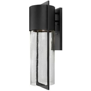 H1325BKGU24 Shelter Entrance Outdoor Wall Light - Black