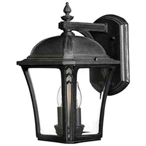 H1334MBLED Wabash Entrance Outdoor Wall Light - Museum Black