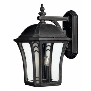 H1335MB Wabash Entrance Outdoor Wall Light - Museum Black