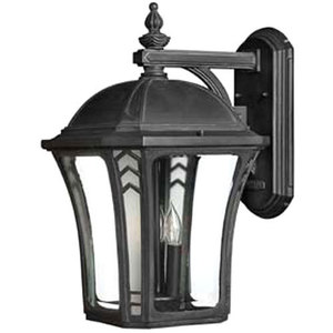 H1335MBLED Wabash Entrance Outdoor Wall Light - Museum Black