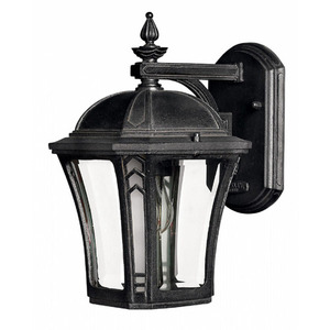 H1336MB Wabash Entrance Outdoor Wall Light - Museum Black