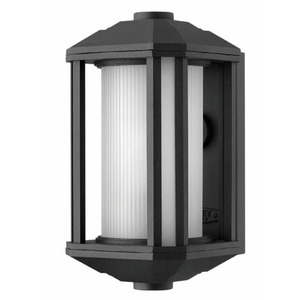 H1396BKLED Castelle Entrance Outdoor Wall Light - Black