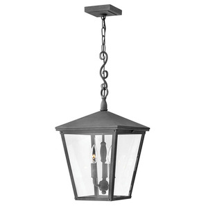 H1432DZLL Trellis Hanging Hanging Lantern - Aged Zinc