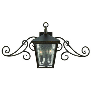 H1433RBLED Trellis Entrance Outdoor Wall Light - Regency Bronze