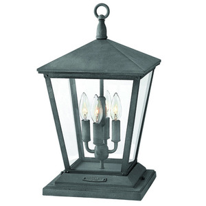 H1437DZ Trellis Entrance Outdoor Wall Light - Aged Zinc