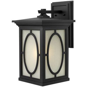 H1495BKGU24 Randolph Entrance Outdoor Wall Light - Black