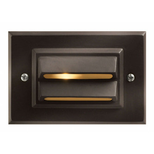 H1546BZLED LED Step Louvered Hallway Step Light - Bronze