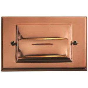 H1546COLED LED Step Louvered Hallway Step Light - Copper