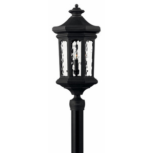 H1601MB Raley Post Light Post Lights - Museum Black