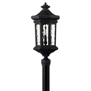 H1601MBLL Raley Post Light Post Lights - Museum Black