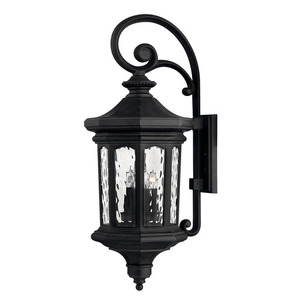 H1605MBLL Raley Entrance Outdoor Wall Light - Museum Black