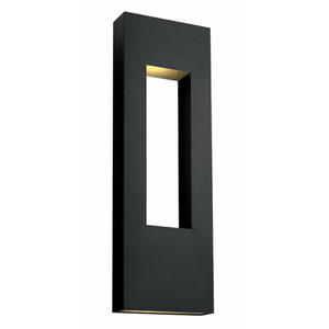 H1639SKLED Atlantis Entrance Outdoor Wall Light - Satin Black