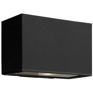 H1645SKGU24 Atlantis Entrance Outdoor Wall Light - Satin Black