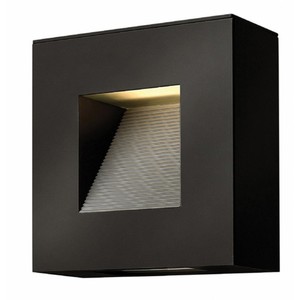 H1647SKLED Luna Entrance Outdoor Wall Light - Satin Black