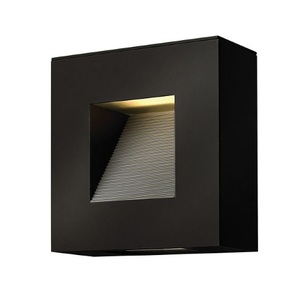 H1647SKL720 Luna Entrance Outdoor Wall Light - Satin Black