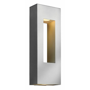 H1649TTL720 Atlantis Entrance Outdoor Wall Light - Titanium