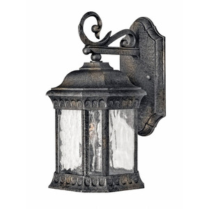 H1720BG Regal Entrance Outdoor Wall Light - Black Granite