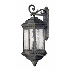 H1726BG Regal Entrance Outdoor Wall Light - Black Granite