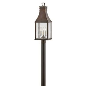 H17461BLC Beacon Hill Post Light Post Lights - Blackened Copper