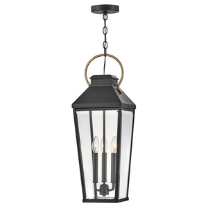 H17502BK Dawson Hanging Hanging Lantern - Black