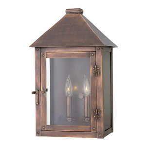 H18204AP Thatcher Entrance Outdoor Wall Light - Antique Copper