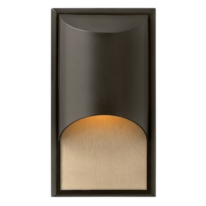 H1830BZLED Cascade Entrance Outdoor Wall Light - Bronze