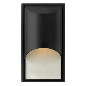 H1830SKLED Cascade Entrance Outdoor Wall Light - Satin Black