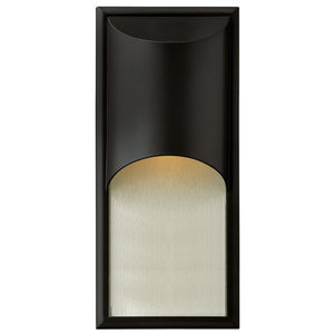 H1834SKLED Cascade Entrance Outdoor Wall Light - Satin Black