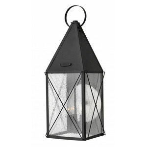 H1845BK York Entrance Outdoor Wall Light - Black