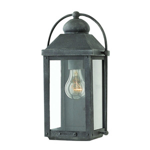 H1850DZ Anchorage Entrance Outdoor Wall Light - Aged Zinc