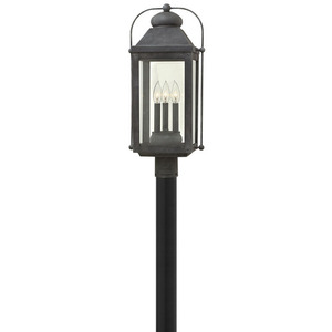 H1851DZLL Anchorage Post Light Post Lights - Aged Zinc